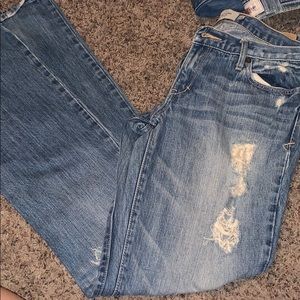 3 pairs of Abercrombie and Fitch boot cut jeans